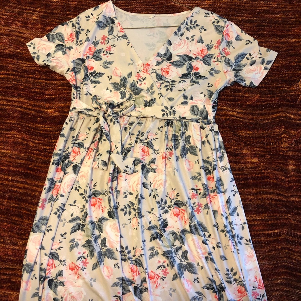 High-low floral dress